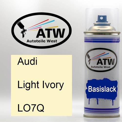 Audi, Light Ivory, LO7Q: 400ml Sprühdose, von ATW Autoteile West.